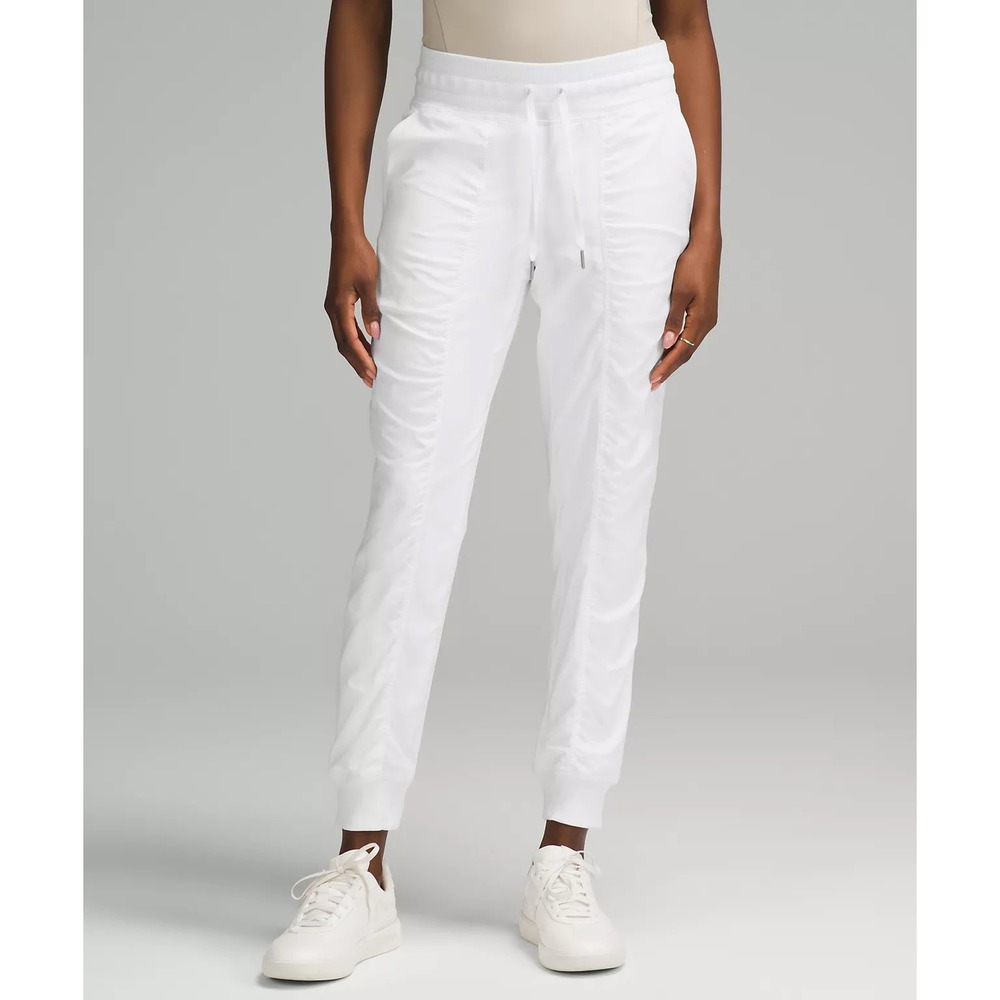 Lululemon Beyond the Studio Jogger White Size 10 Tapered Drawstring Pants